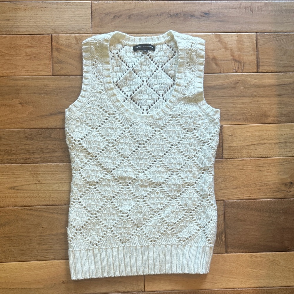 Y2K Express embroidered sweater vest
